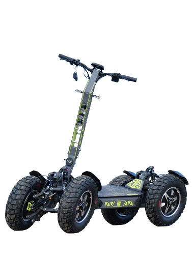 Quadra stand-up electric vehicle